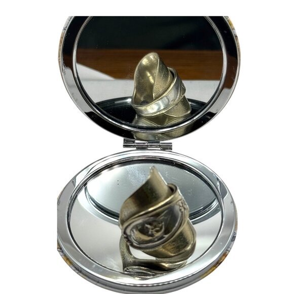 Antique Gerber Baby Winthrop Silver Plated Spoon Artisan Ring Size 9.5 - Picture 11 of 13